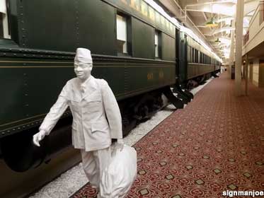 Train hotel rooms.
