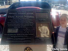 Elvis Last Concert plaque.