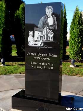 James Dean birthplace monument.