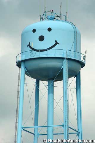 Smiley Face Water Tower of Markle.