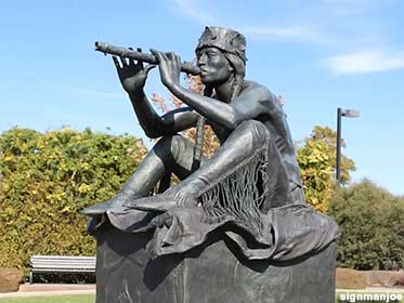 American Indian flute player.