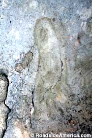 Footprint in stone.