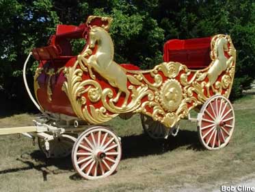 Circus wagon.