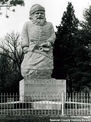 Oldest Santa Claus statue.