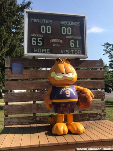 Basketball King Garfield - without the crown.