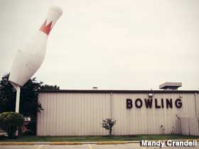 Giant bowling pin.