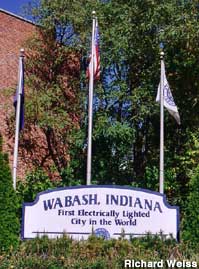 Wabash civic claim sign.