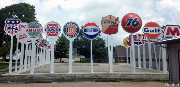 Garden of Gas Station Signs.