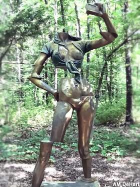 The Sexting Statue.