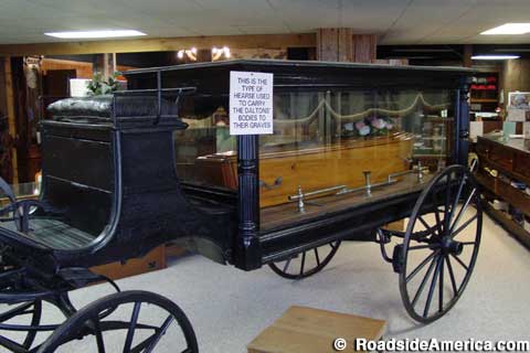 A hearse just like this carried Dalton bodies to their graves.