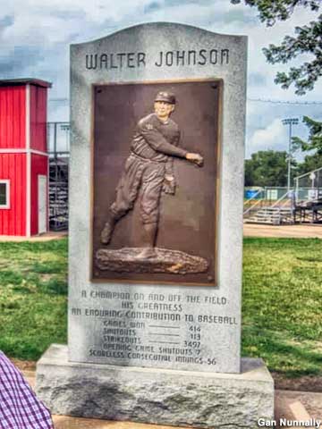 Walter Johnson monument.