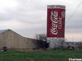 Coke Classic silo.