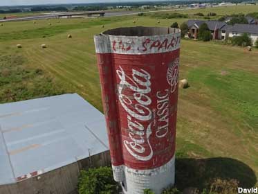 Coke silo.