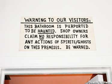 Haunted bathroom.