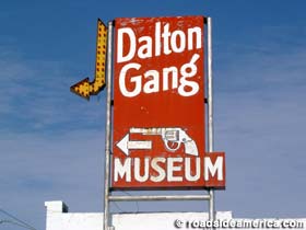 Dalton Gang Museum sign.