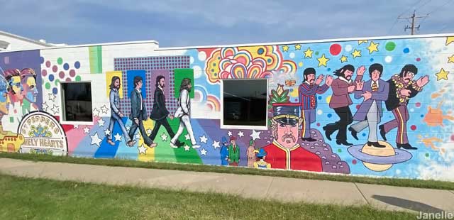 Beatles mural.