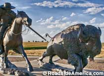 Buffalo Bill Kill Statue.
