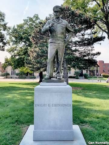 Eisenhower statue.