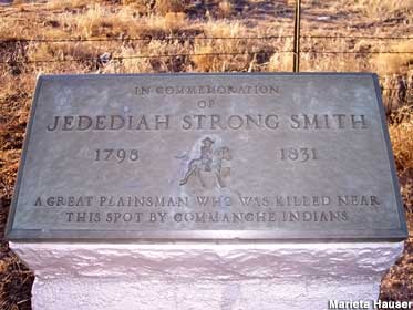 Jedediah Smith killed near here.