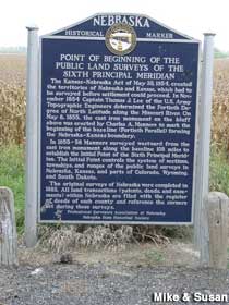 Nebraska historical marker.