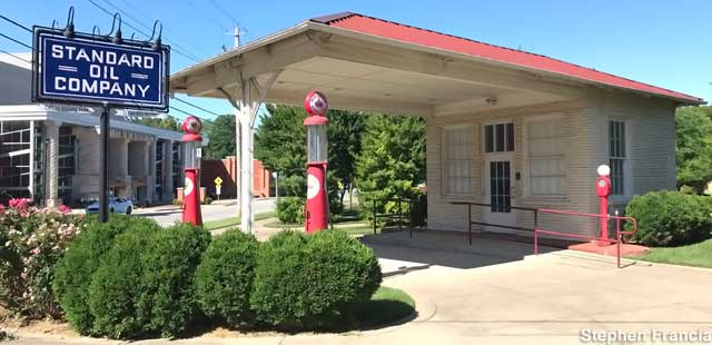 Standard Oil Company filling station.