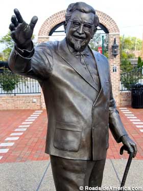 Colonel Sanders statue.