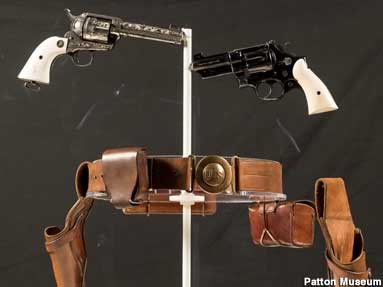 Patton's Ivory-handled revolvers.