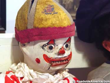 Ventriloquist dummy clown.