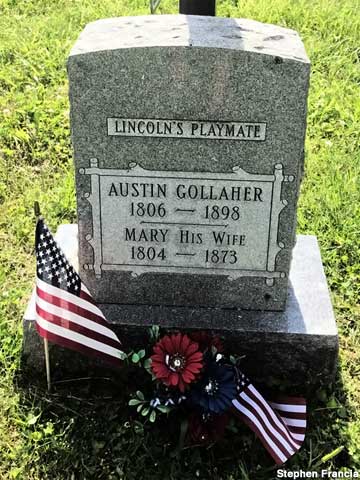 Grave of Lincoln's Playmate.