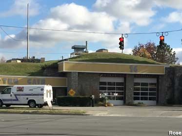 Firehouse in a hill.