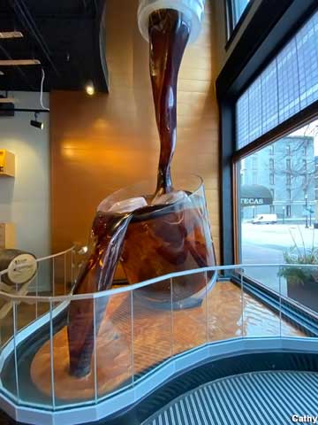 Five-Story Tall Whisky Bottle.