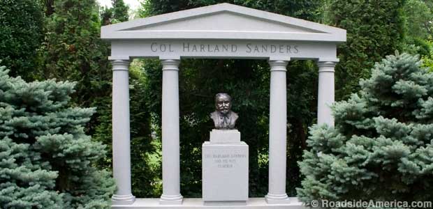 Colonel Harland Sanders' Grave.