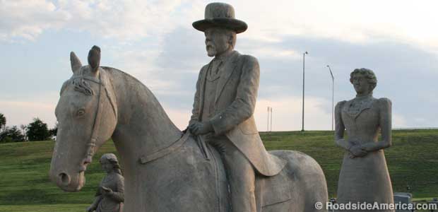 Henry Wooldridge on horseback.