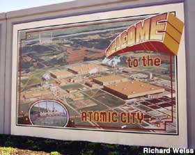 Atomic City mural.