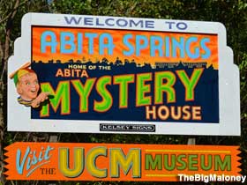 Abita Mystery House sign.