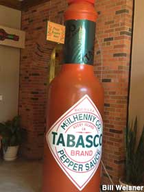 Big Tabasco Sauce bottle.