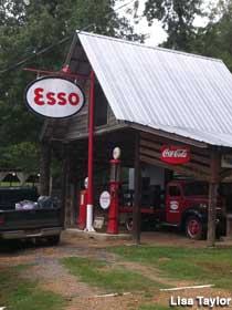 Esso and restored Dodge truck.