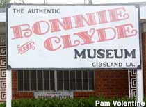 Bonnie and Clyde displays.