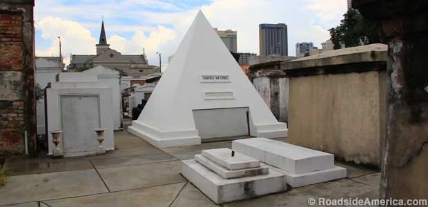 Pyramid tomb of Nicolas Cage.