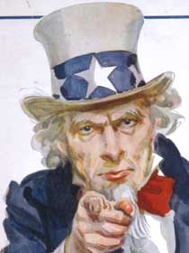 The Uncle Sam statue doesn't look like this.