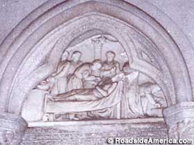 Relief of patient on the Ether Monument.