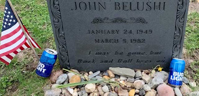John Belushi's grave.