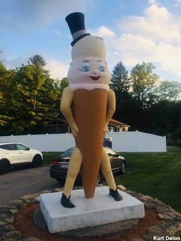 Ice Cream Lady Statue.
