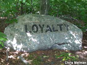 Loyalty boulder.