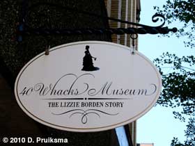 40 Whacks Museum sign.