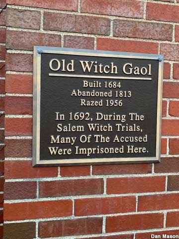 Witch Gaol Plaque #2.