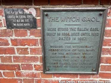 Witch Gaol Plaque.
