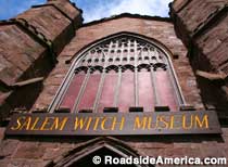 front of Salem Witch Museum.