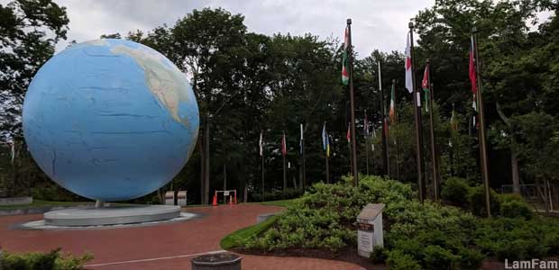 World's Formerly Largest Rotating Globe.