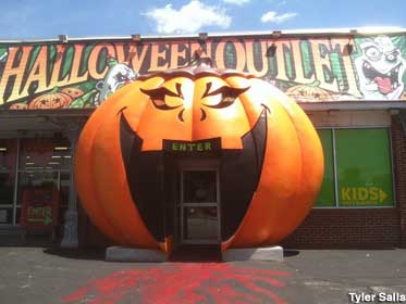 Pumpkin entrance.